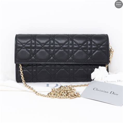 dior wallet lady|lady dior wallet on chain.